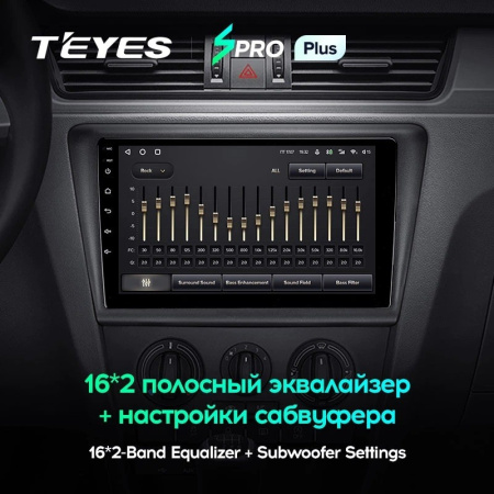 Штатная магнитола Teyes SPRO Plus 3/32 Skoda Rapid NH3 NH1 (2012-2020)