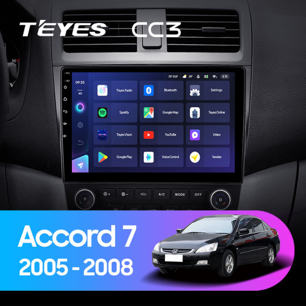 Штатная магнитола Teyes CC3L 4+32G для Accord 2005-2008 Штатная магнитола Teyes CC3L 4+32G для Accord 2005-2008