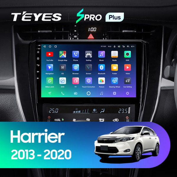 Штатная магнитола Teyes SPRO 4+32G для Toyota Harrier 2013-2020 (Правый руль)