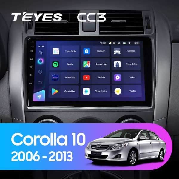 Штатная магнитола Teyes CC3L 4+32G для Toyota Corolla Fielder 2006-2013 (Правый руль) Штатная магнитола Teyes CC3L 4+32G для Toyota Corolla Fielder 2006-2013 (Правый руль)