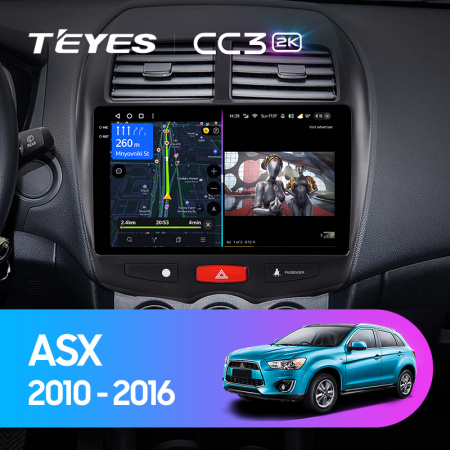 Штатная магнитола Teyes CC3-2K 3+32G  для ASX 2010-2016 ТИП-B
