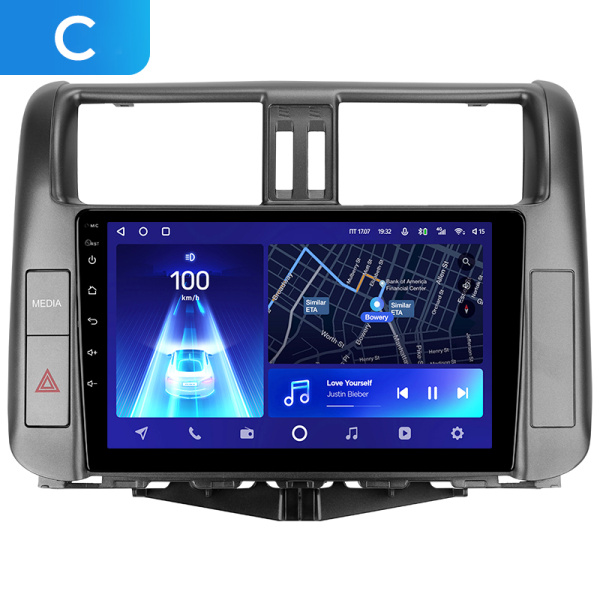 Штатная рамка (без дисплея) Teyes для  Toyota Land Cruiser Prado 150 (C) 2009-2013 (Для экрана 9")