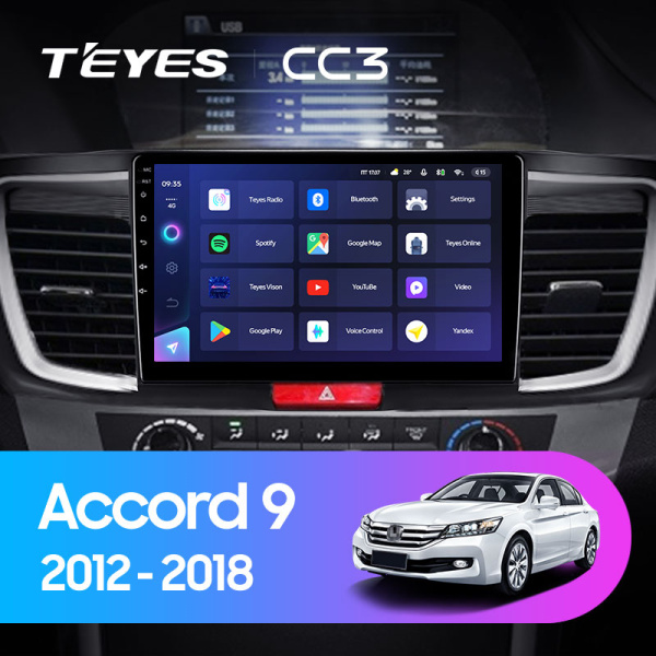 Штатная магнитола Teyes CC3L 3+32G для Accord 2012-2018 Штатная магнитола Teyes CC3L 3+32G для Accord 2012-2018