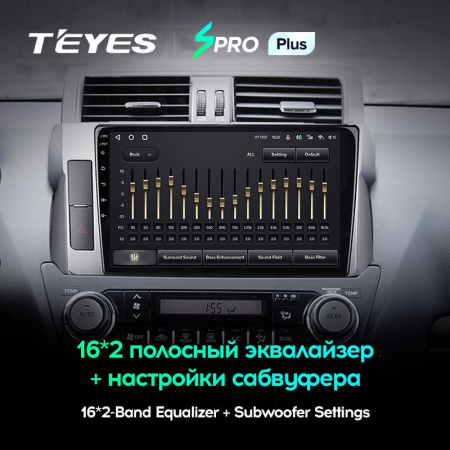 Штатная магнитола Teyes SPRO Plus 3/32 Toyota Land Cruiser Prado 150 (2013-2017)