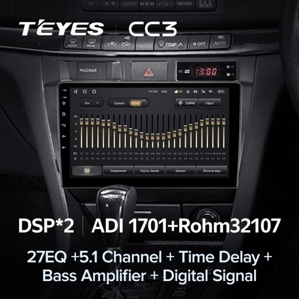 Штатная магнитола Teyes CC3 3/32 Toyota Mark II 9 X100 (2000-2007)