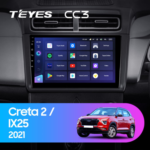 Штатная магнитола Teyes CC3L 3+32G для Hyundai Creta  IX25 2021+ Штатная магнитола Teyes CC3L 3+32G для Hyundai Creta  IX25 2021+