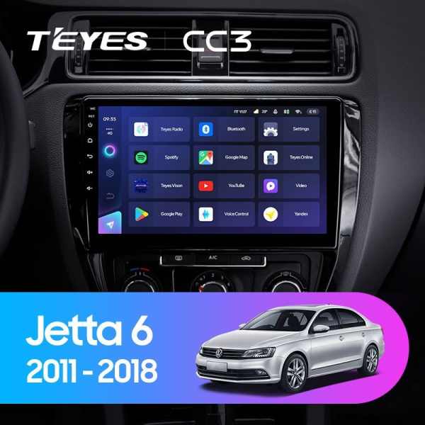 Штатная магнитола Teyes CC3 360 6/128 Volkswagen Jetta 6 (2011-2018)