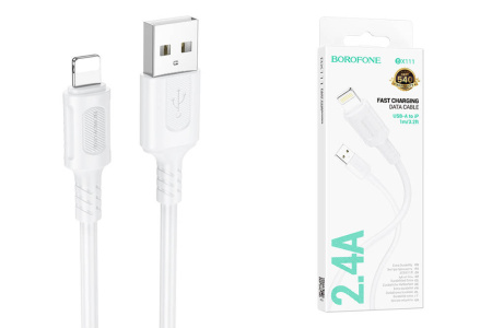 Кабель USB - Lightning 1м BOROFONE BX111 2.4A