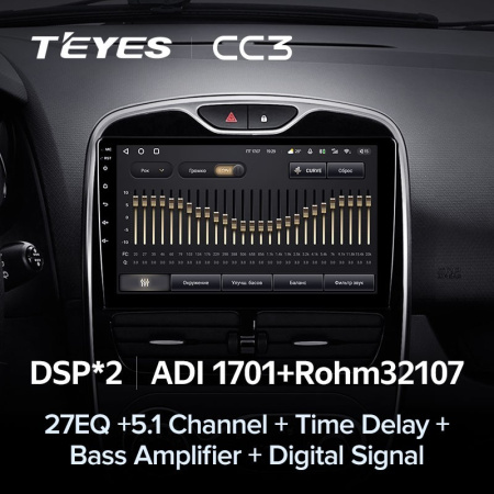 Штатная магнитола Teyes CC3 3/32 Renault Clio 4 BH98 KH98 (2012-2015)