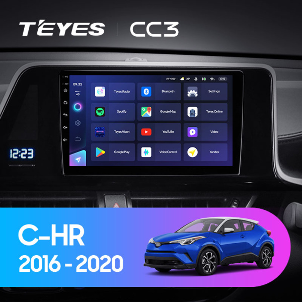 Штатная магнитола Teyes CC3L 4+32G для Toyota CHR 2016-2020 (Правый руль) Штатная магнитола Teyes CC3L 4+32G для Toyota CHR 2016-2020 (Правый руль)