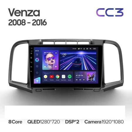 Штатная магнитола Teyes CC3 360 6/128 Toyota Venza 2008-2016