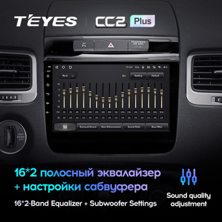 Штатная магнитола Teyes CC2 Plus 6/128 Volkswagen Touareg FL NF (2010-2018)