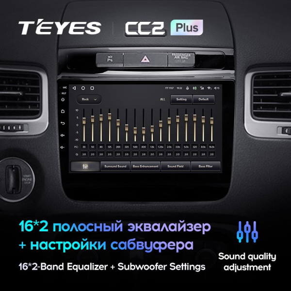 Штатная магнитола Teyes CC2 Plus 4/64 Volkswagen Touareg FL NF (2010-2018)