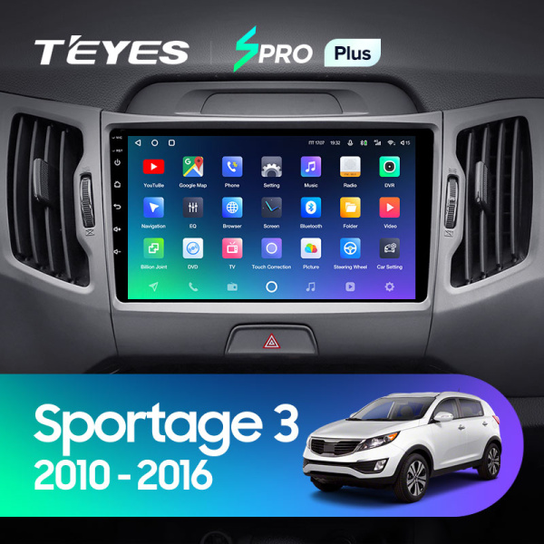 Штатная магнитола Teyes SPRO 3+32G  для Sportage 2010-2016 ТИП-B