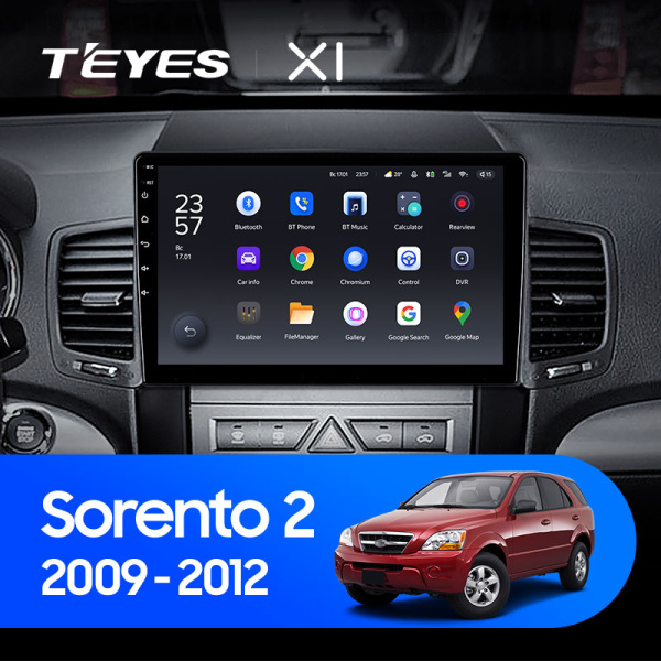 Штатная магнитола Teyes X1 4G 2+32G  для Sorento 2 2009-2012 ТИП-B