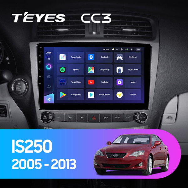 Штатная магнитола Teyes CC3L 4+32G для IS250 2003-2013 Штатная магнитола Teyes CC3L 4+32G для IS250 2003-2013