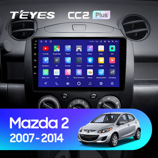 Штатная магнитола Teyes CC2 4+32G для Mazda2 Demio 2007-2014