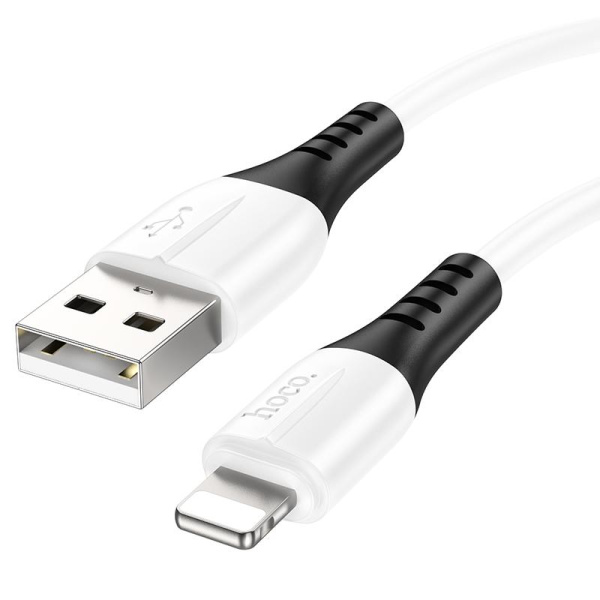 Кабель USB - Lightning 1м 2.4A HOCO X82 силикон.