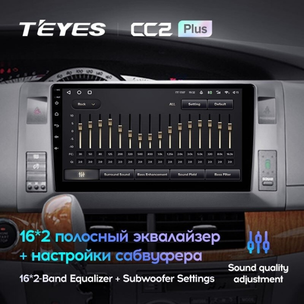 Штатная магнитола Teyes CC2 Plus 6/128 Toyota Previa, Estima AHR20 XR50 (2006-2019) левый руль