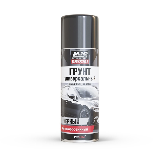 Грунт универсальный (чёрный) (аэрозоль) 520 мл AVS AVK-152