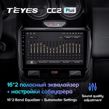Штатная магнитола Teyes CC2 Plus 4/64 Renault Duster (2015-2020)