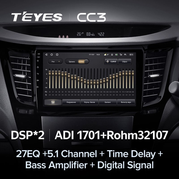 Штатная магнитола Teyes CC3 360 6/128 Subaru Outback 4 (2009-2014)