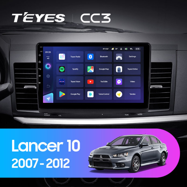 Штатная магнитола Teyes CC3L 4+32G  для Lancer 2007-2012 ТИП-A Штатная магнитола Teyes CC3L 4+32G  для Lancer 2007-2012 ТИП-A