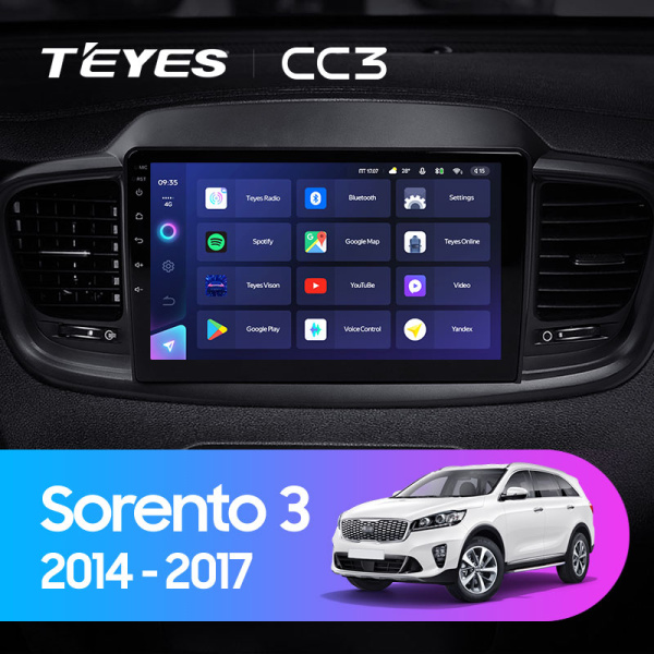 Штатная магнитола Teyes CC3L 4+32G  для Sorento 3 2014-2020 ТИП-A Штатная магнитола Teyes CC3L 4+32G  для Sorento 3 2014-2020 ТИП-A