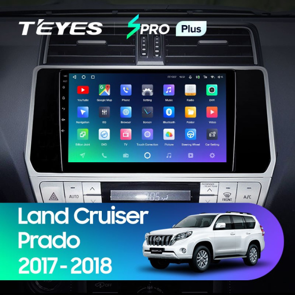 Штатная магнитола Teyes SPRO Plus 3/32 Toyota Land Cruiser Prado 150 (2017-2021)